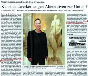 Süddeutsche Zeitung zur Ausstellung in Freising 27.11.04